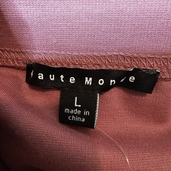 Haute Monde stretch pencil skirt with lace. Rose color. NWOT Large Haul #1 - Picture 4 of 4